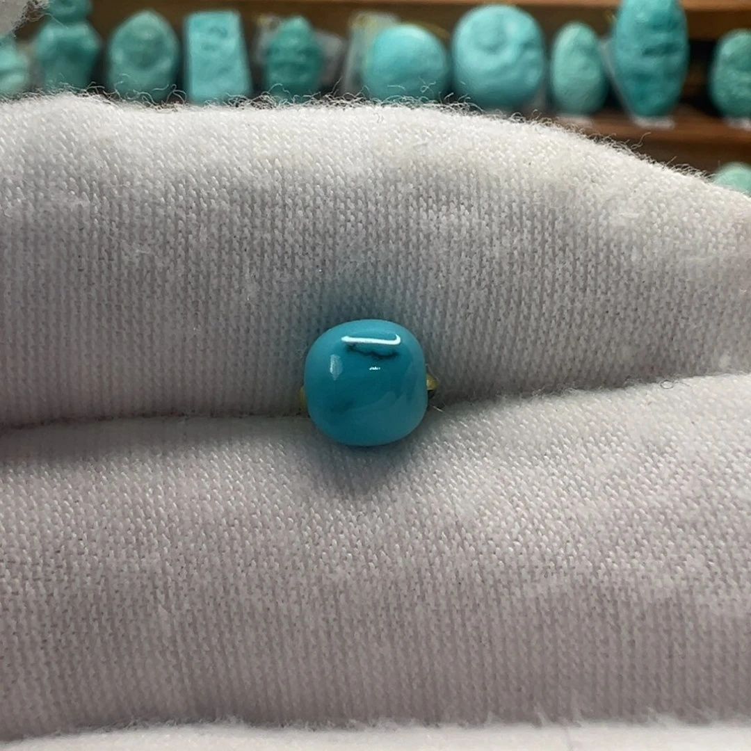 绿松石未镶嵌老型珠6.2mm