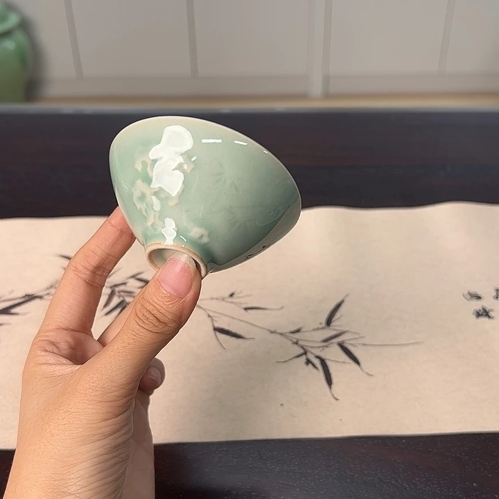 龙泉云间青瓷小米茶器