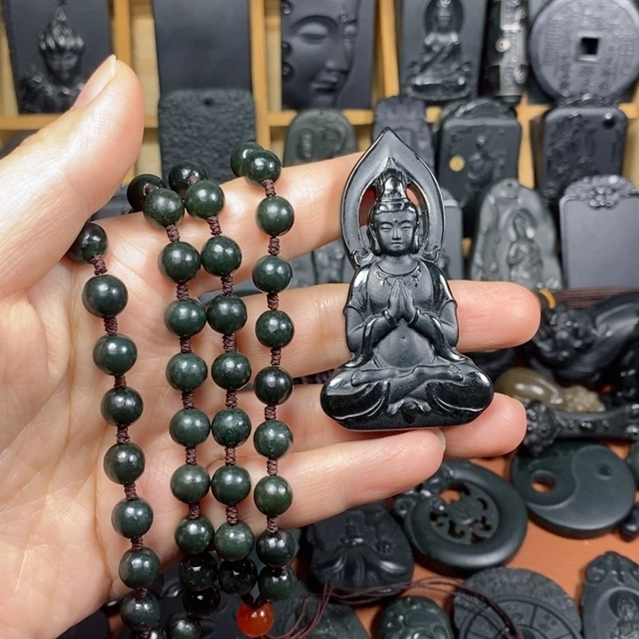 和田玉未镶嵌颈饰