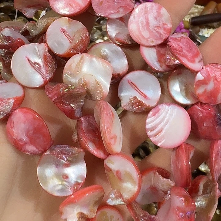 玛瑙/玉髓合金珠宝半成品3条红色牙子