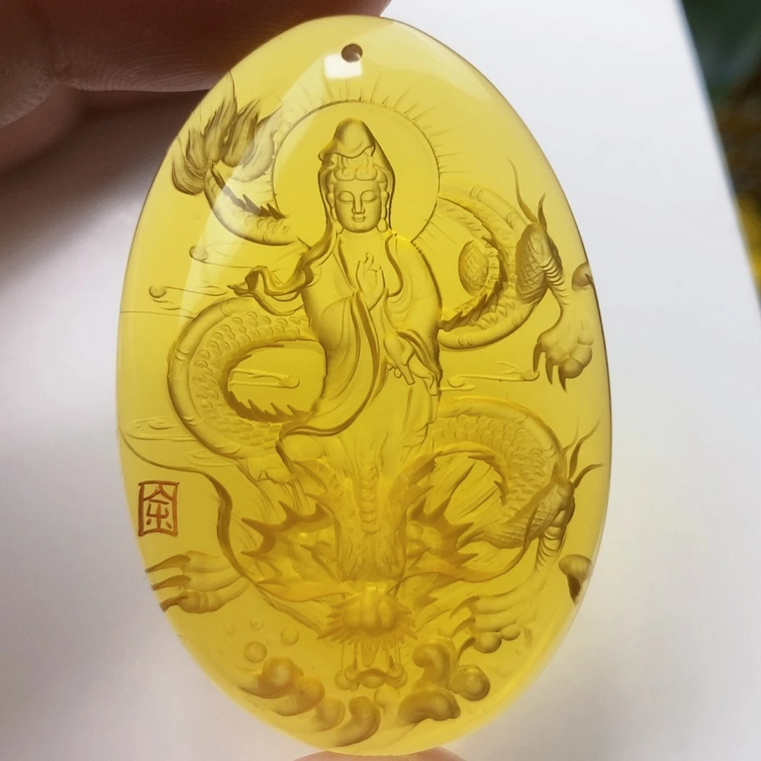 【闪购商品】蓝珀吊坠(不含链)未镶嵌