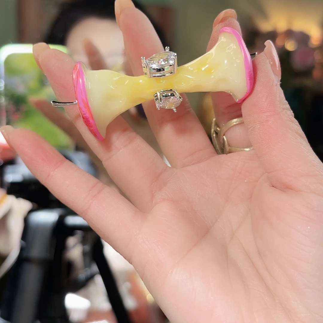 琉璃纯铜合金发夹