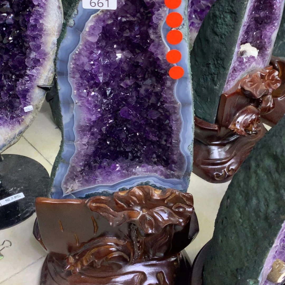 未镶嵌大型摆件（非配饰）紫晶小葛