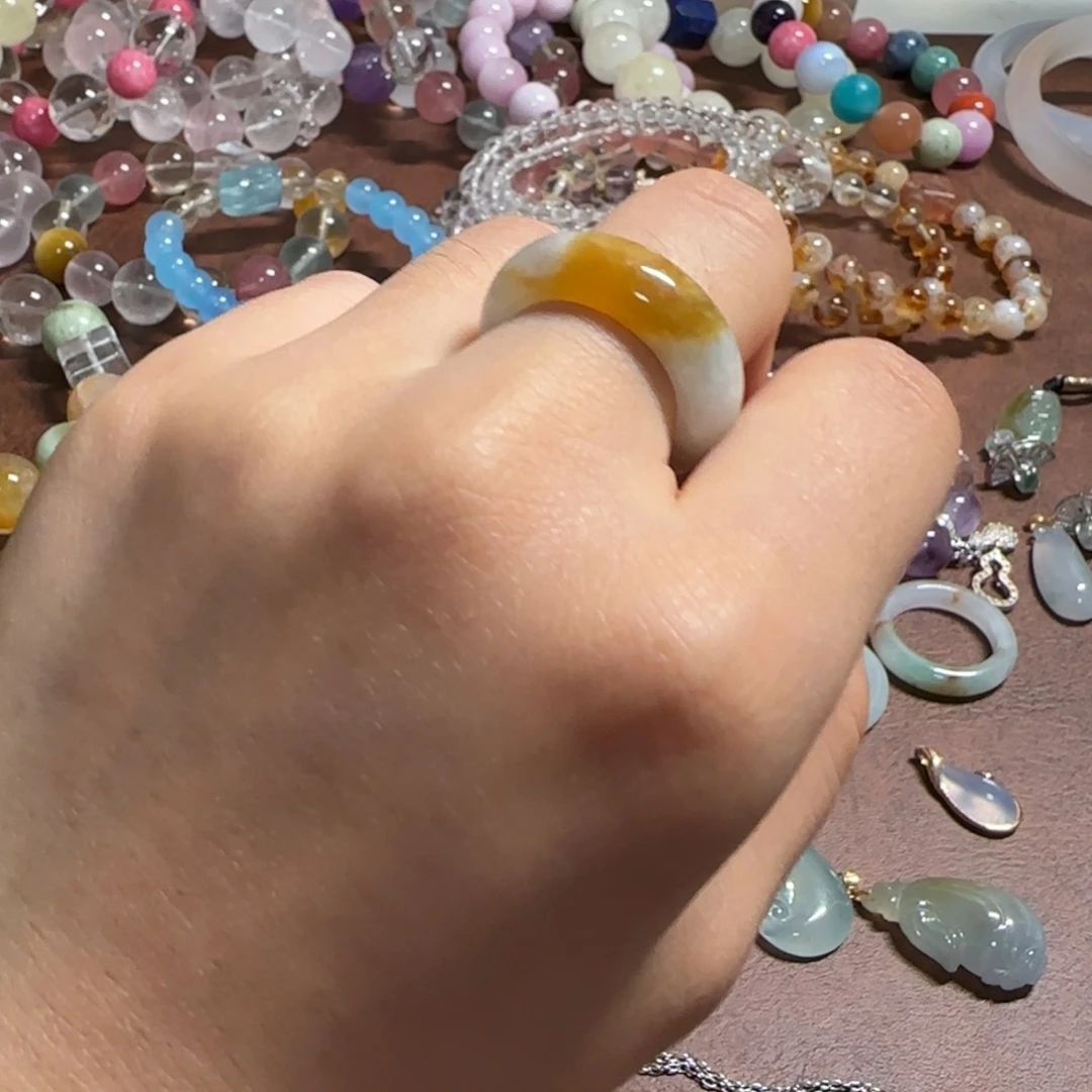 颈饰合金水晶12号鸭蛋黄