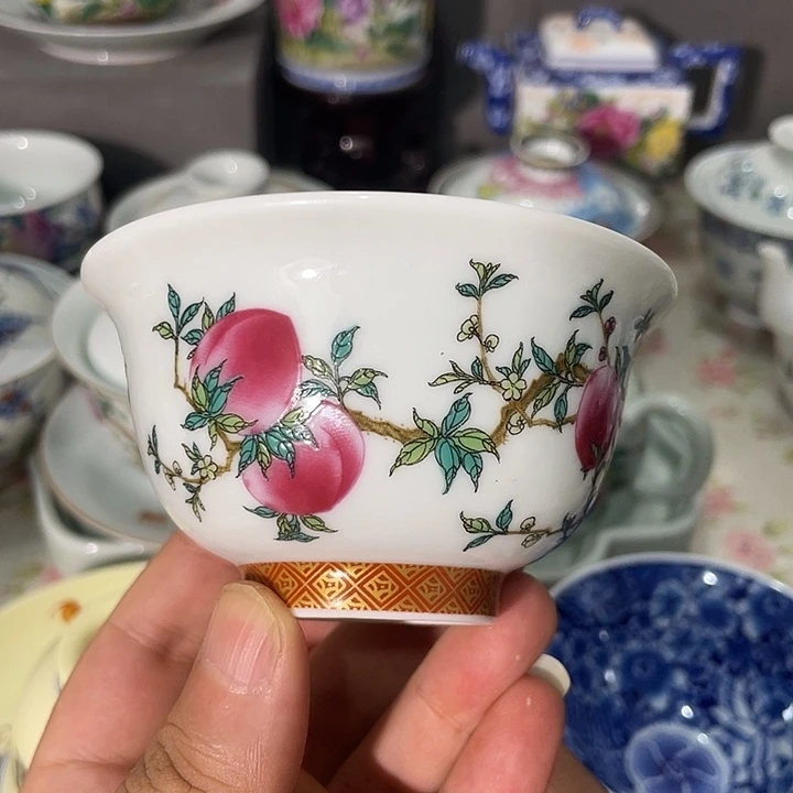 摆件景德镇陶瓷主人杯12333