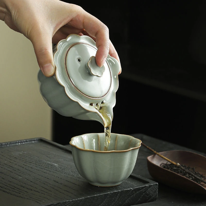 梵汝山房壶  云熹【象牙(青)】手抓壶 1杯 包包 C0291