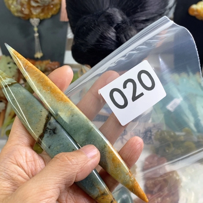 【闪购商品】岫玉发饰未镶嵌晚*