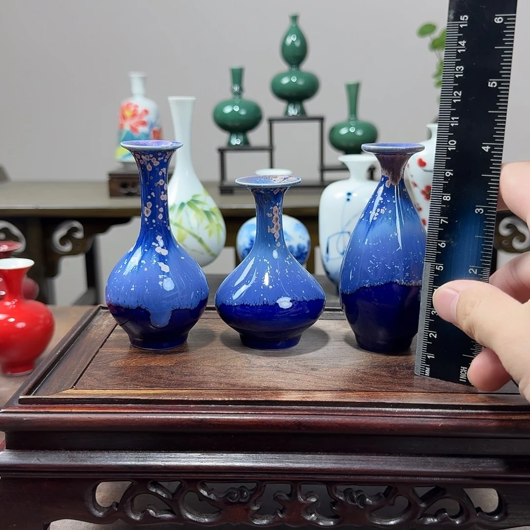 释***然陶瓷手工非常迷你小花器