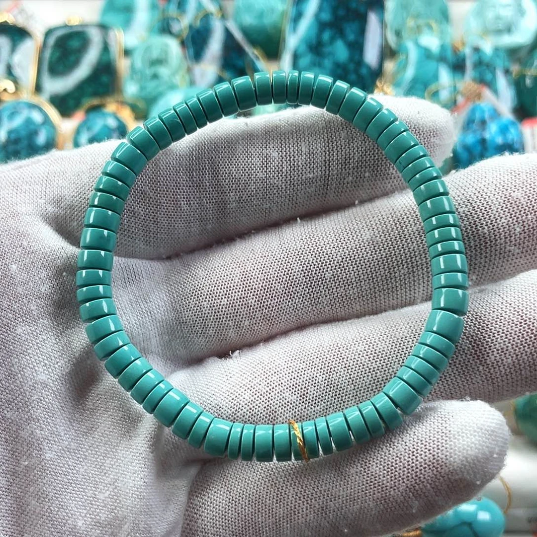 绿松石未镶嵌车挂尺寸5.3