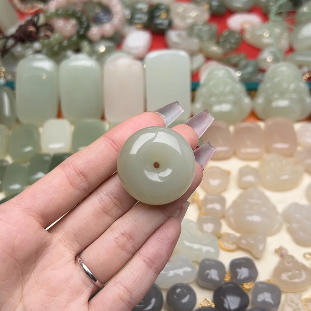 和田玉耳坠未镶嵌Z*i