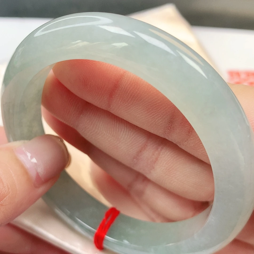 未镶嵌手镯翡翠缅甸纯天然A货翡翠厚庄糯冰131号