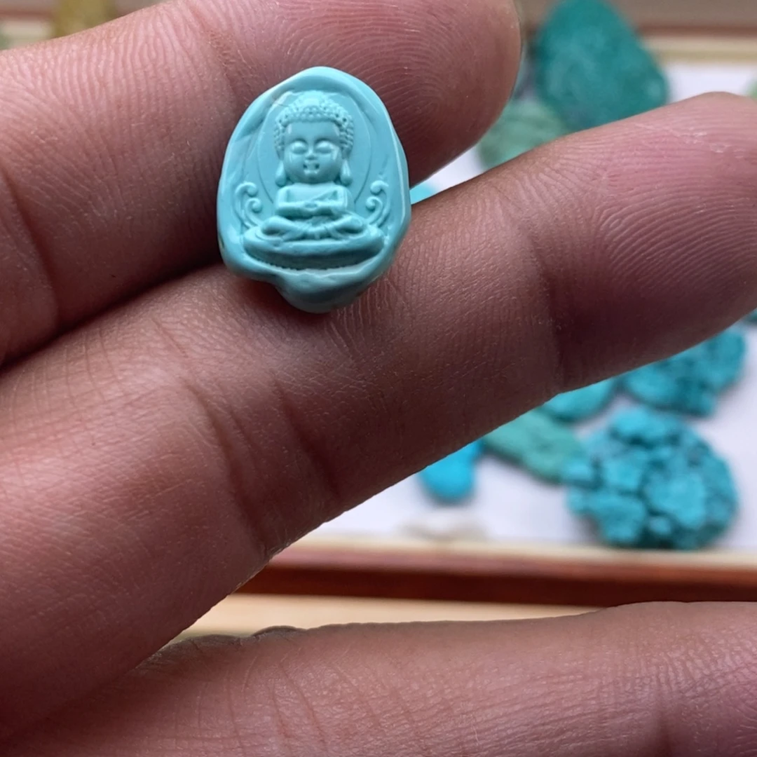未镶嵌绿松石珠宝半成品