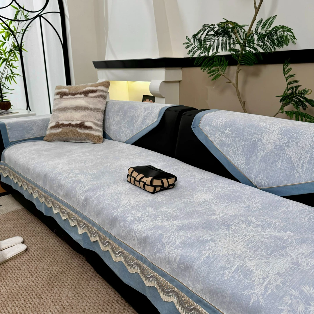 竹林苑轻奢四季防滑透气沙发垫-LD