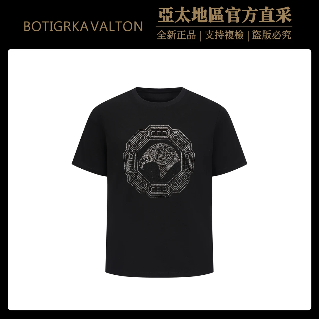 史蒂*鹰高奢重工烫钻T恤