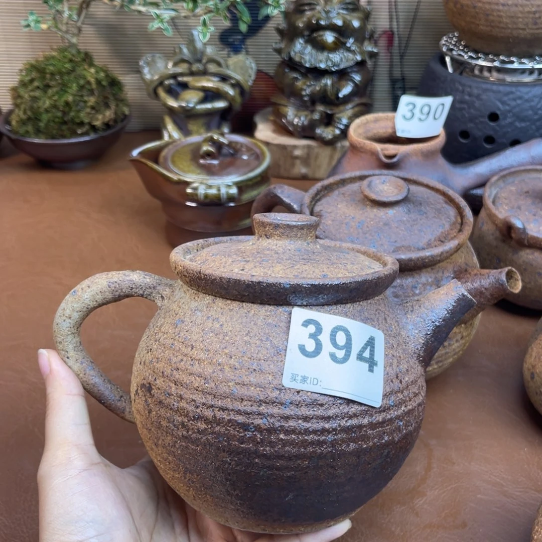 用***8柴烧粗陶烤茶罐一物一拍700