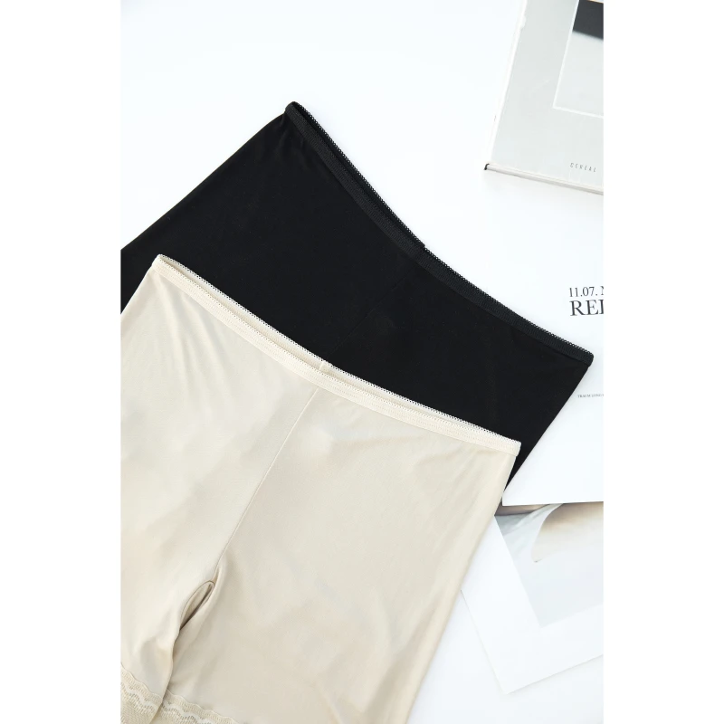 BAYBERYL老贝2条装*真丝打底裤蕾丝百搭25夏安全裤DD5D2922-5/3