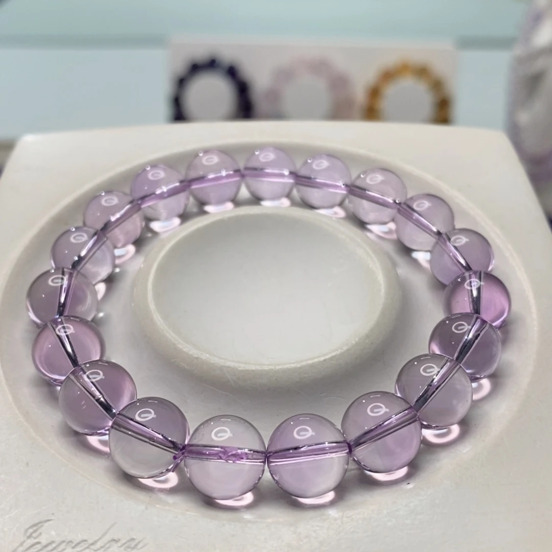 未镶嵌手链水晶玻利维亚紫水晶10M