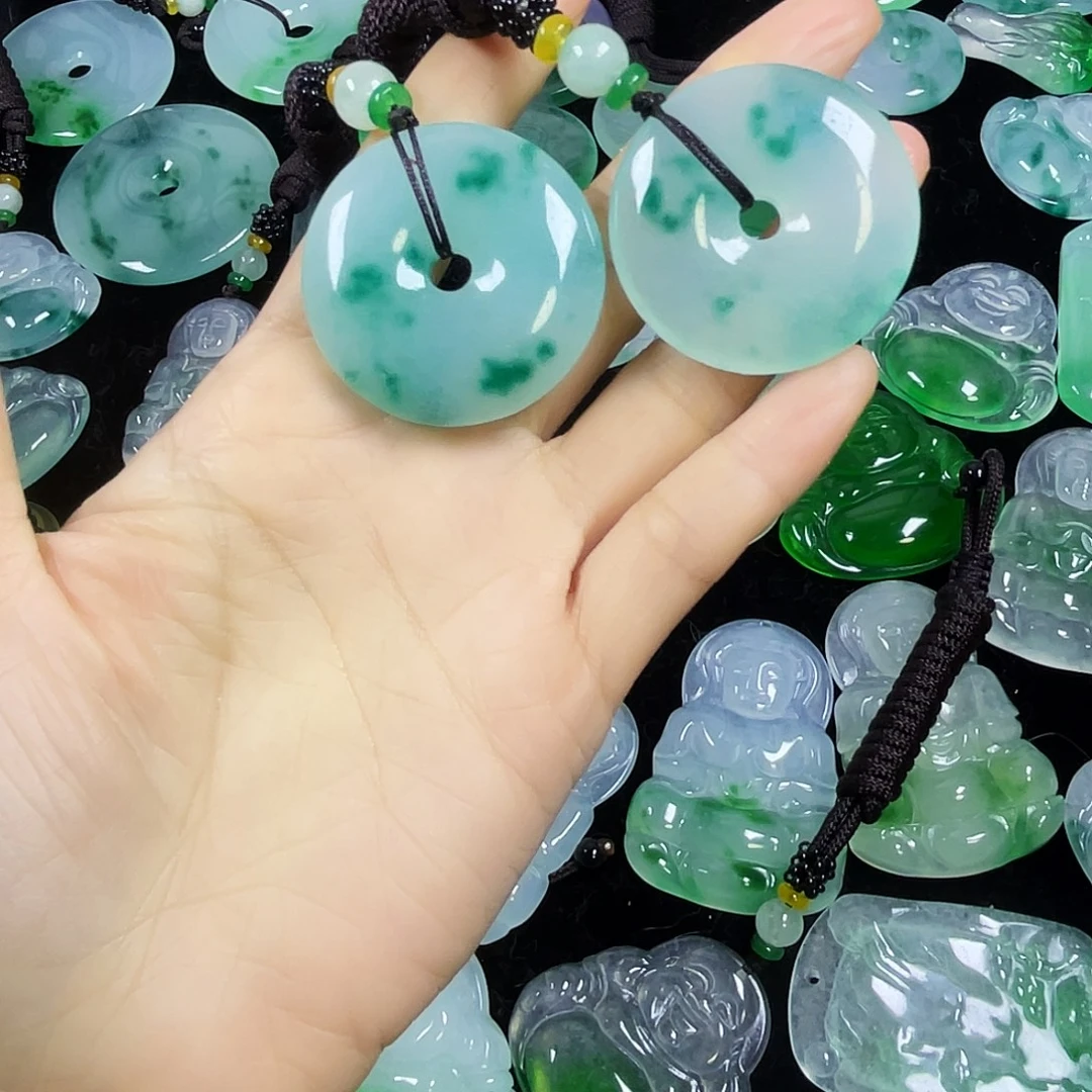 翡翠未镶嵌颈饰吊坠2