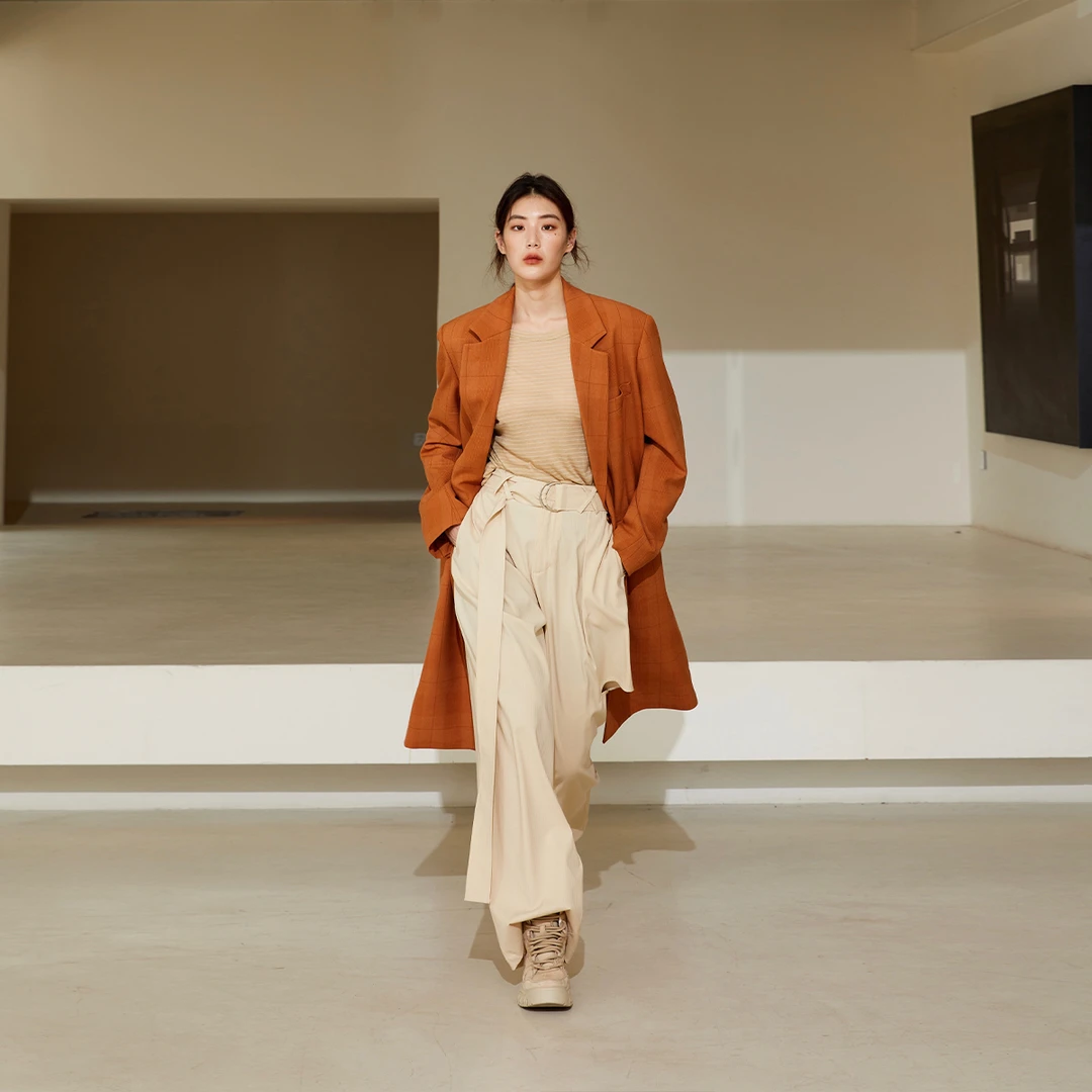 黑标气质格子外套女士时尚长袖秋季垂感小众外套