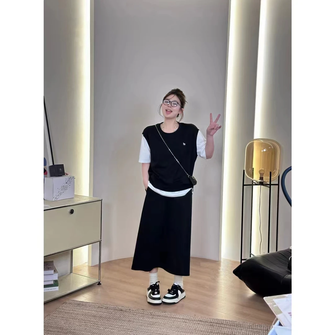 晶咕软软【热风环游-半裙】气质高腰百搭小众减龄设计感显瘦半身裙