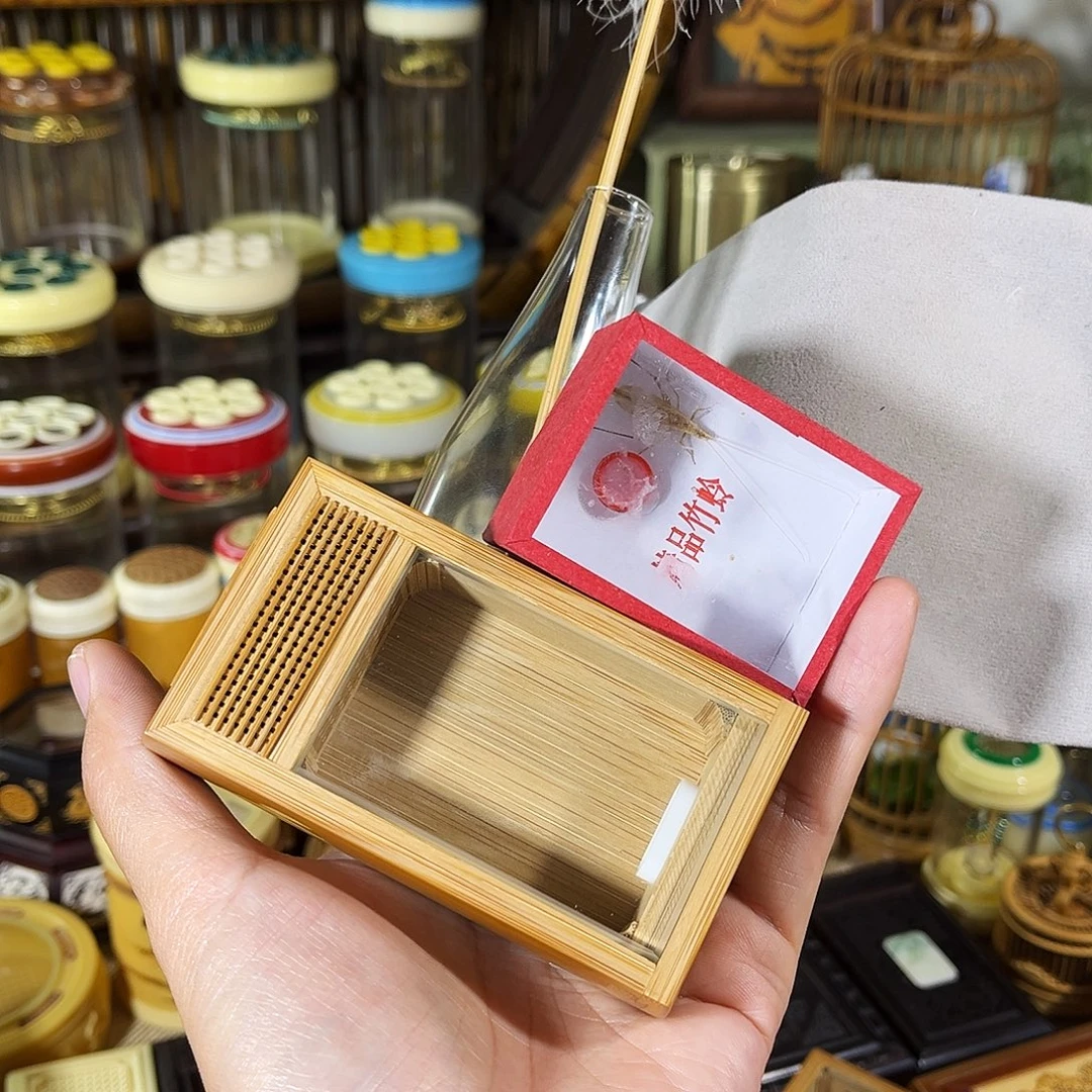 蟋蟀老竹竹蛉盒+竹蛉+过虫器+布套