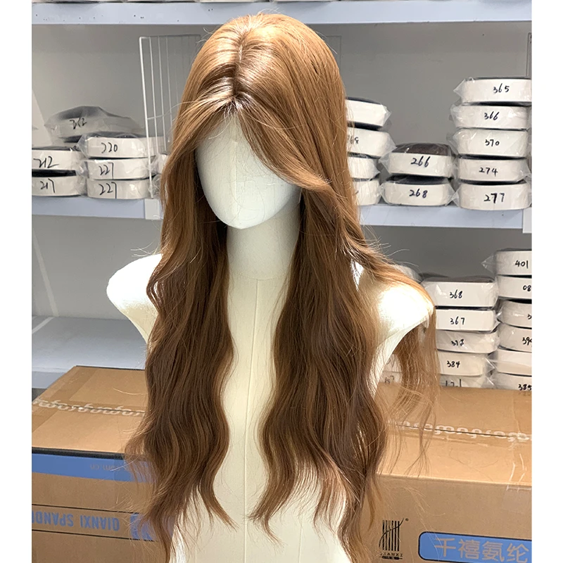 【清仓假发】假发女一字蕾丝中分长卷发气质时尚自然仿真人发全头套