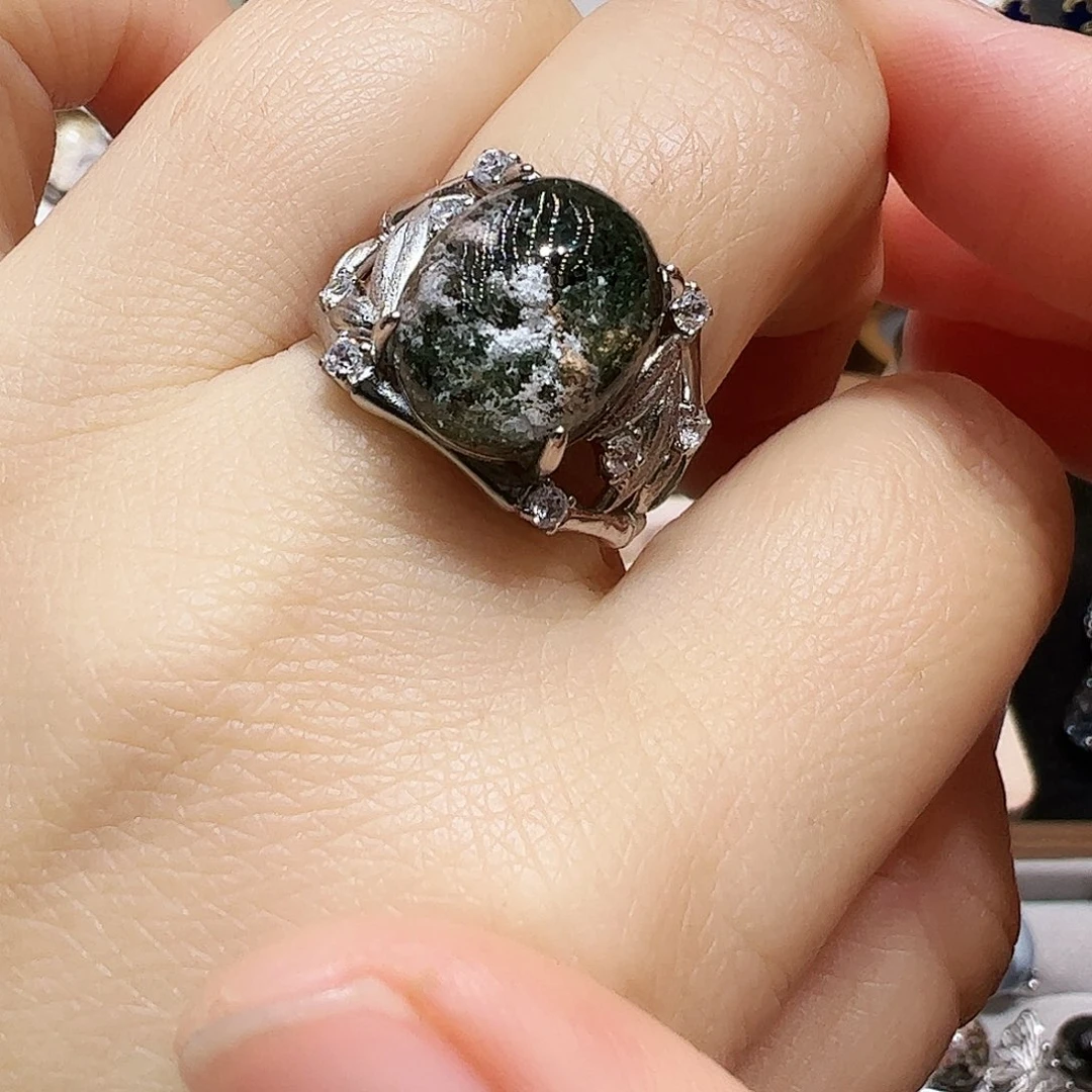 珠宝半成品银S925镶嵌水晶