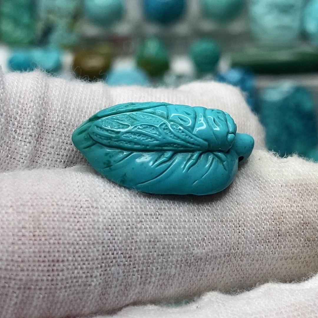 未镶嵌绿松石天然原矿 带武汉地大证书