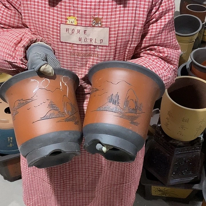 紫砂花盆紫砂花盆