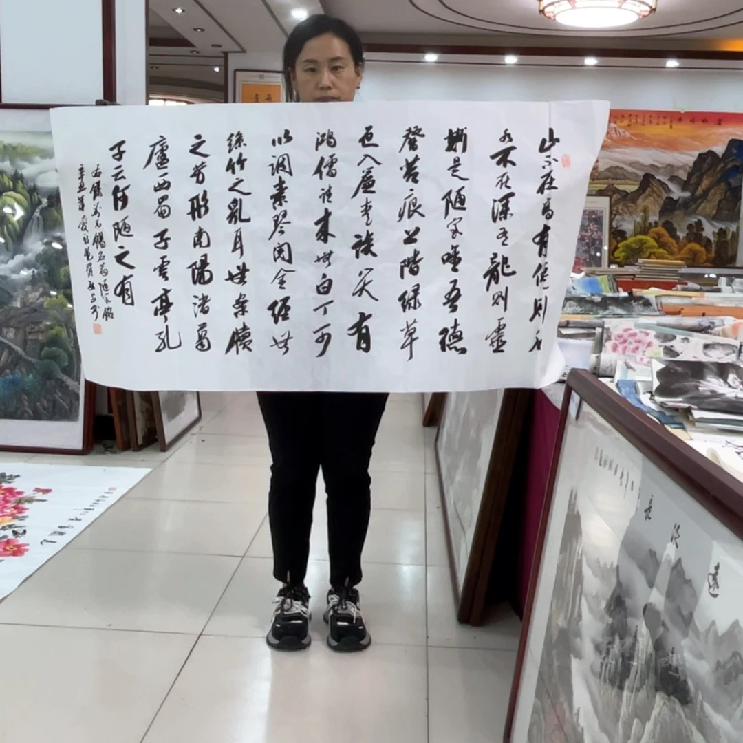 国画纯手绘的山水花鸟