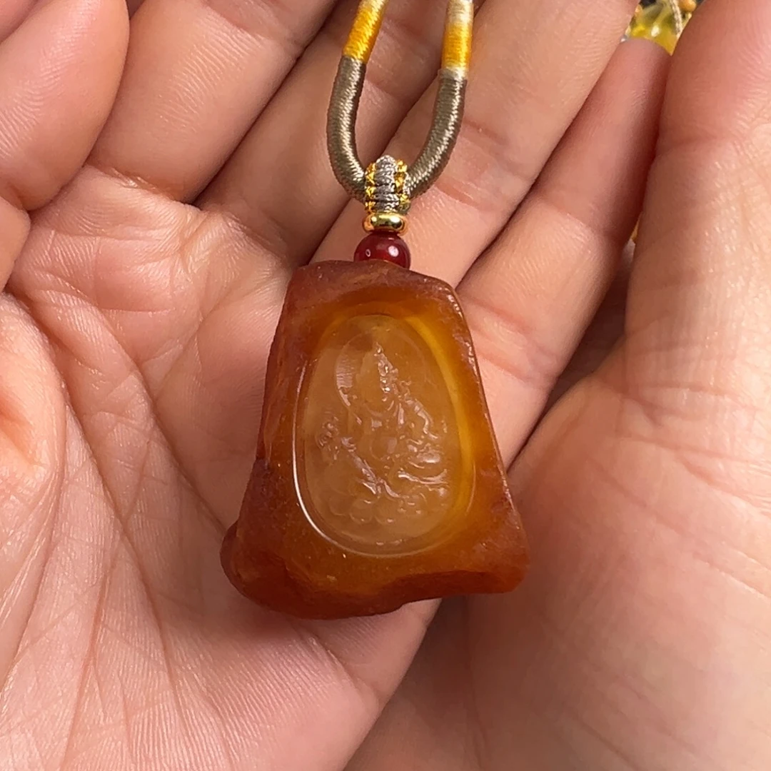 蜜蜡未镶嵌裸石微瑕