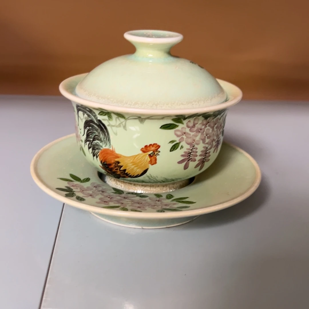 柴烧手工手绘陶瓷