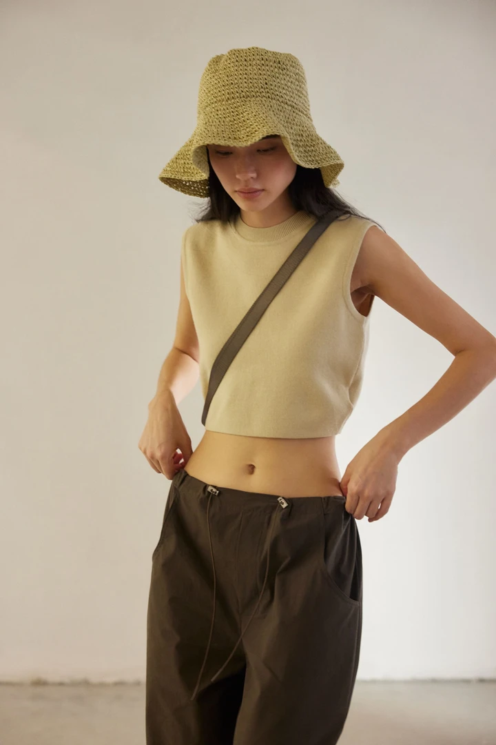 2025S/S纯色春夏通勤短款休闲百搭打底夏季外穿宽松背心39688