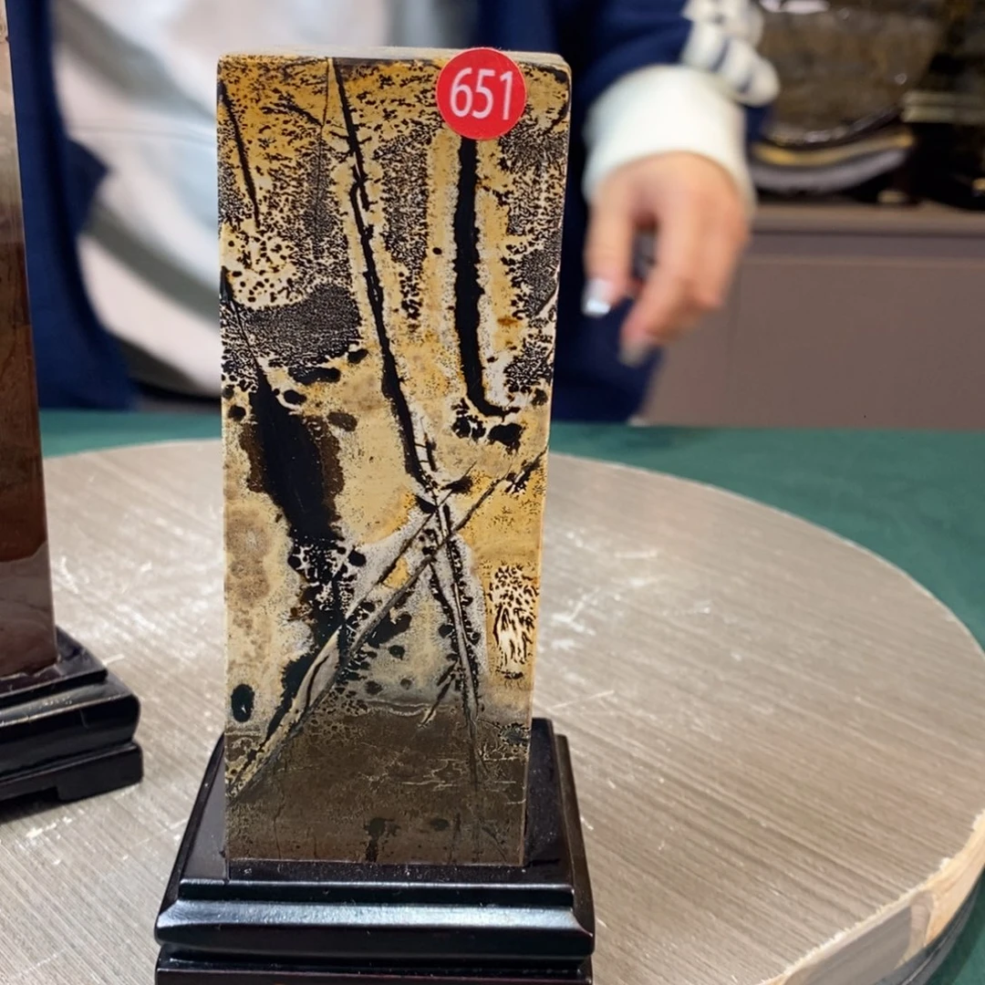 石材广西国画石草花石