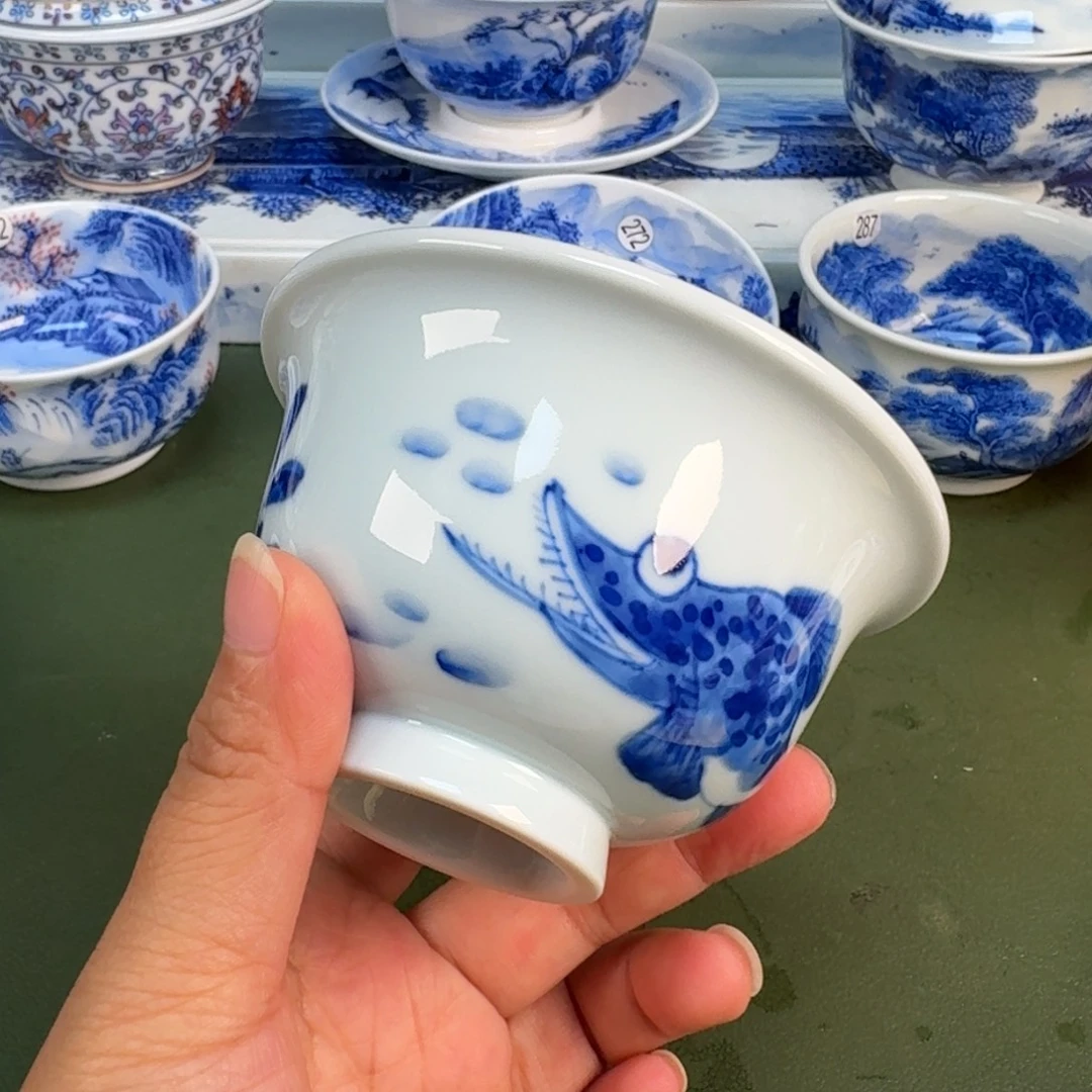 景德镇纯手绘茶具具圆圆264