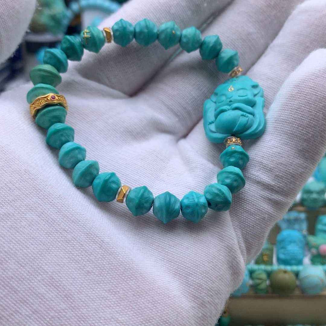 绿松石18K金镶嵌单品