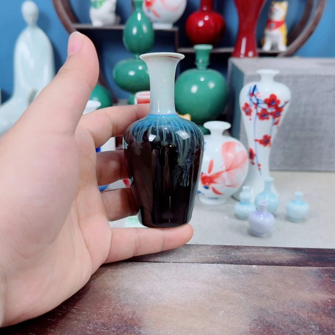 陶瓷手工小花器摆件