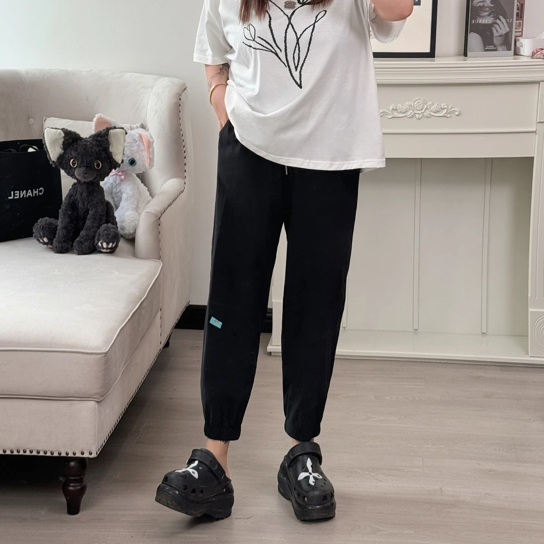 断码捡漏~旷野森林 / 拼接款冰感速干九分裤5294花契胖mm200斤