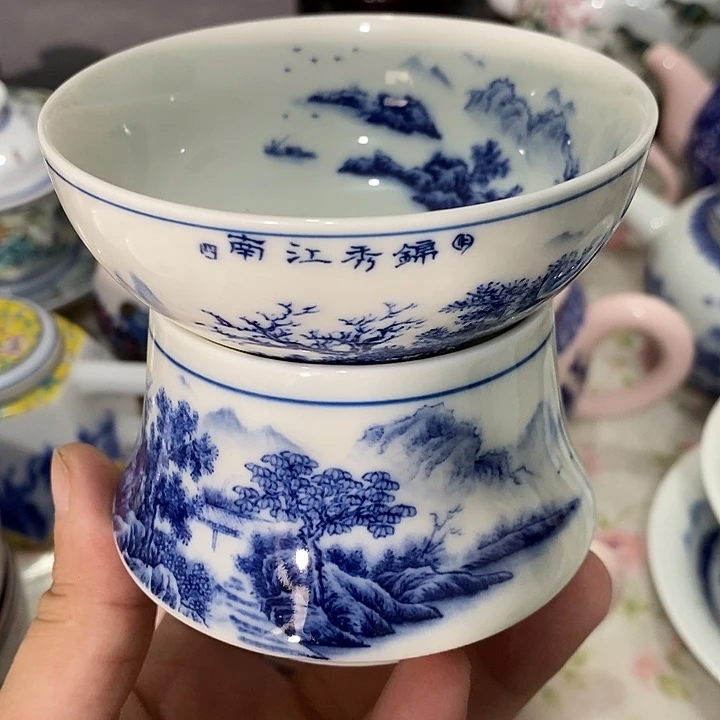 摆件陶景德镇陶瓷主人杯23444