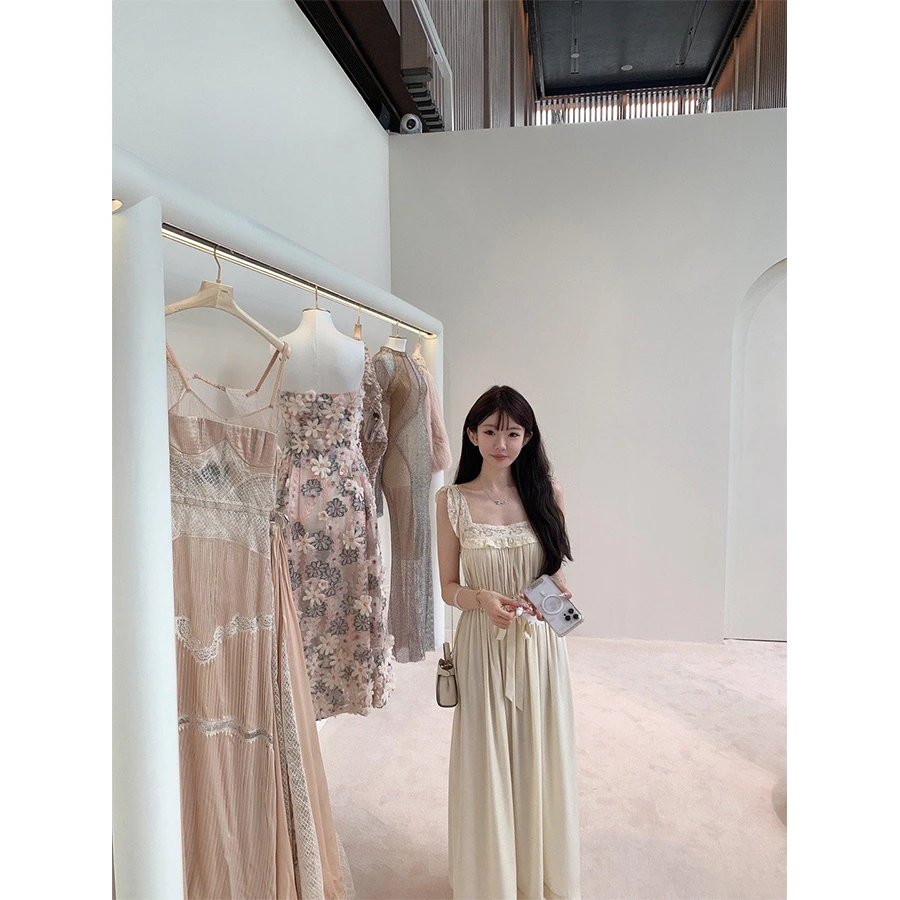 【七夕限定】 Chérie Vintage香颂/ 典藏中古裙系列 夏日蕾丝连衣裙