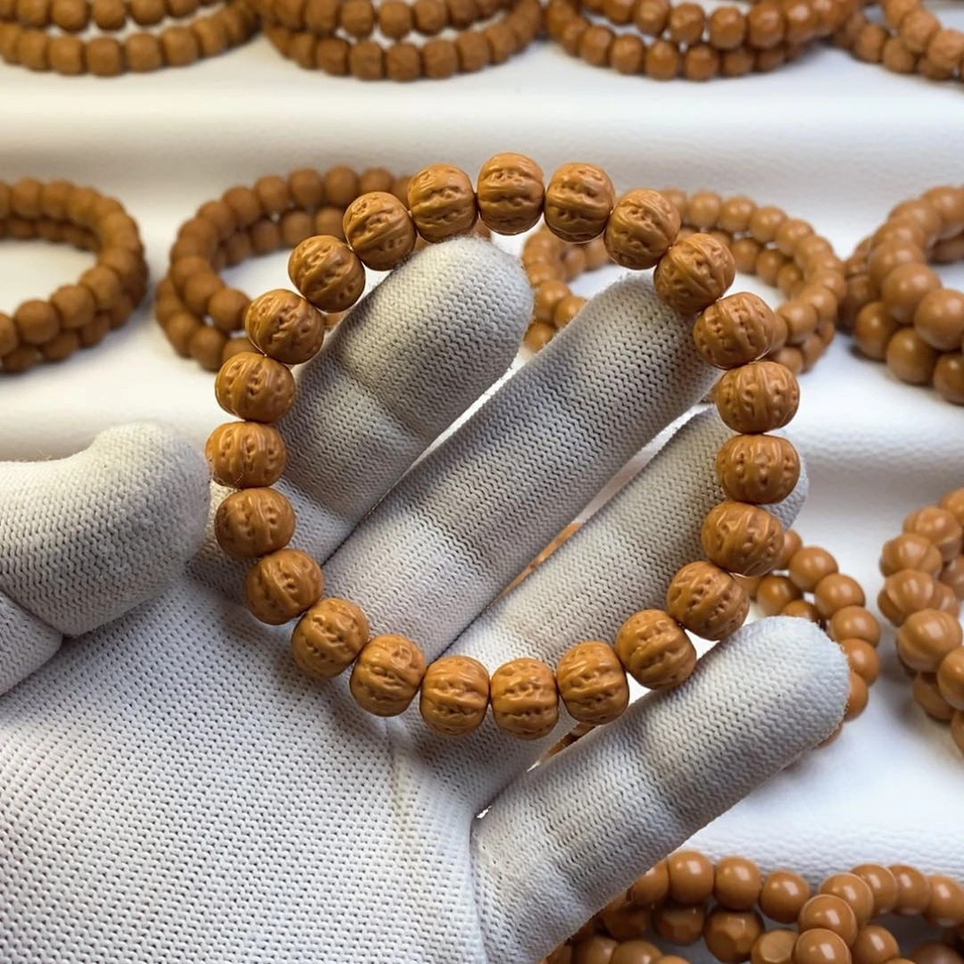 猴头核桃手串通*透京八棱