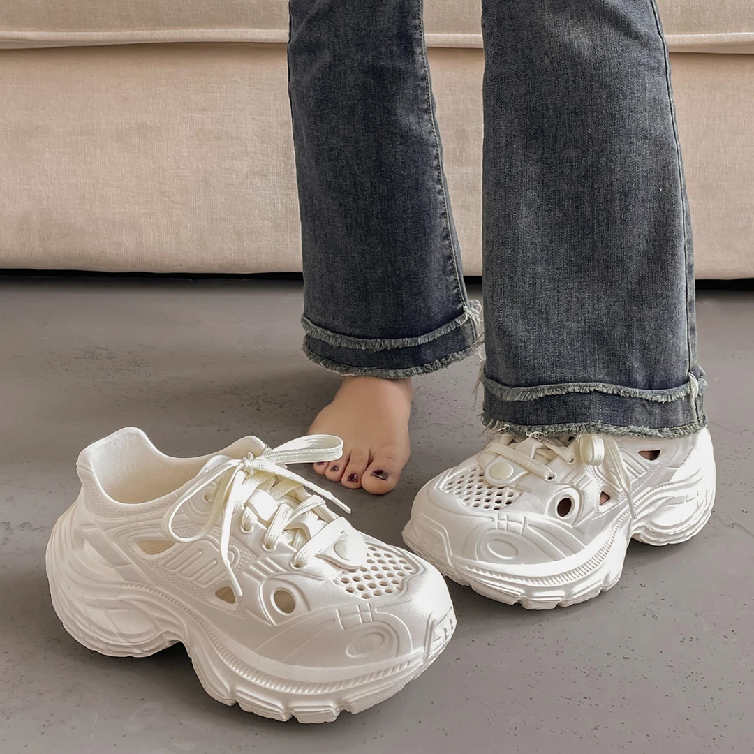 【明星同款】女士eva老爹鞋洞洞鞋增高夏季外穿百搭防滑凉鞋溯溪鞋