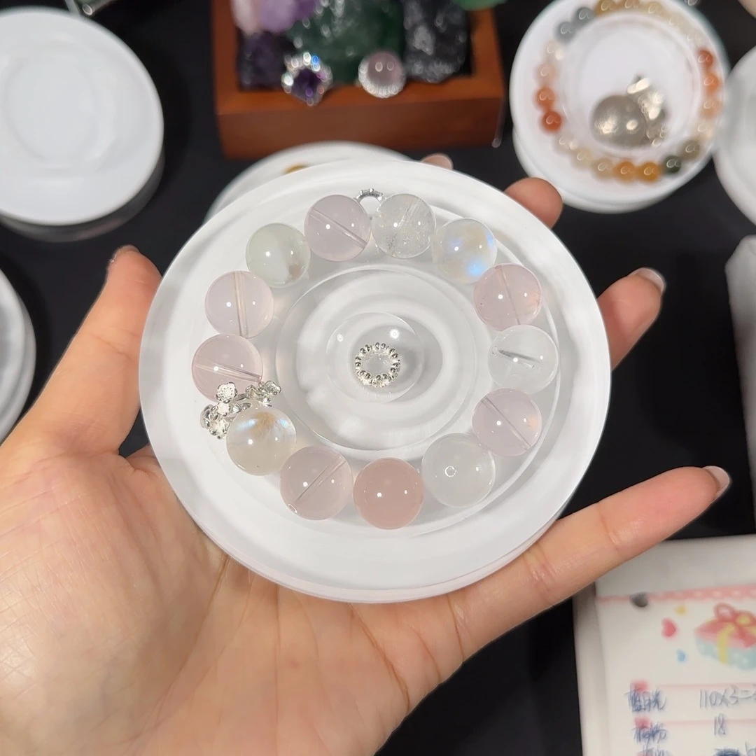 水晶直播间水晶DIY银S925镶嵌菁****苦