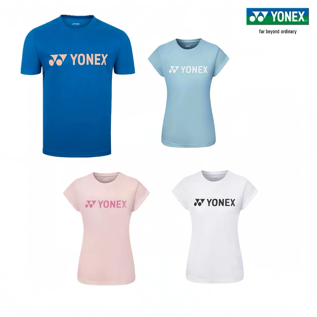 YONEX/尤尼克斯羽毛球服运动服短袖速干透气T恤男女款115095BCR