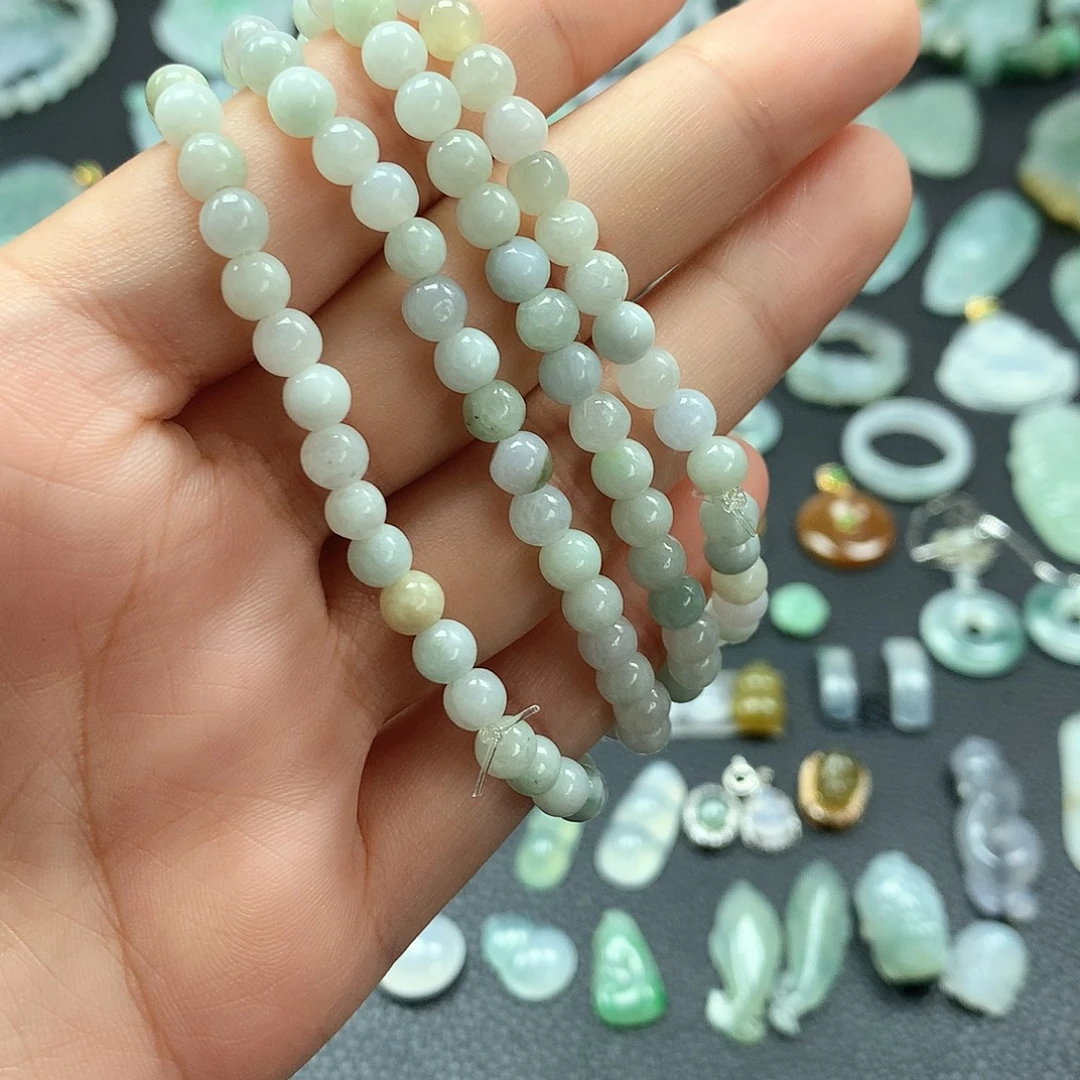 翡翠未镶嵌颈饰手串多样性发货