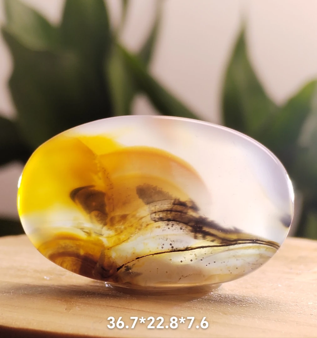 天然海洋玉髓俏色风景吊坠上新货