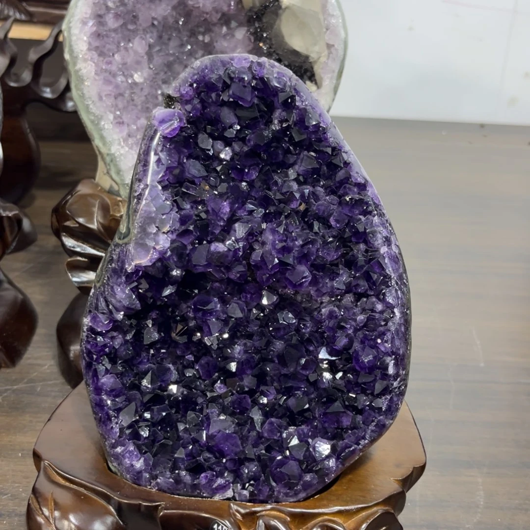 紫晶摆件未镶嵌水晶