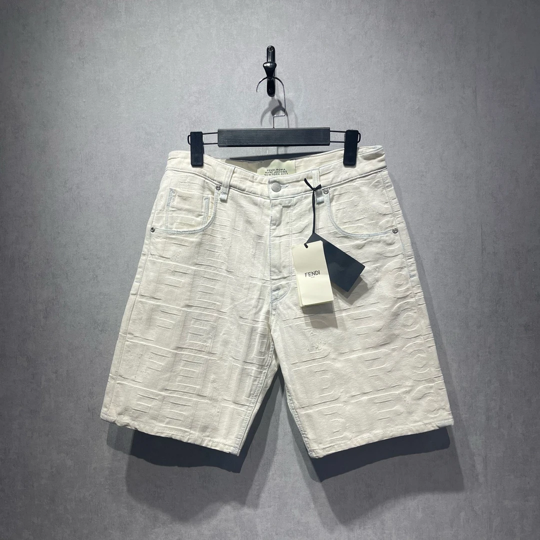 全新未使用 FENDI/芬迪 双F满印短裤/30码/DY213451