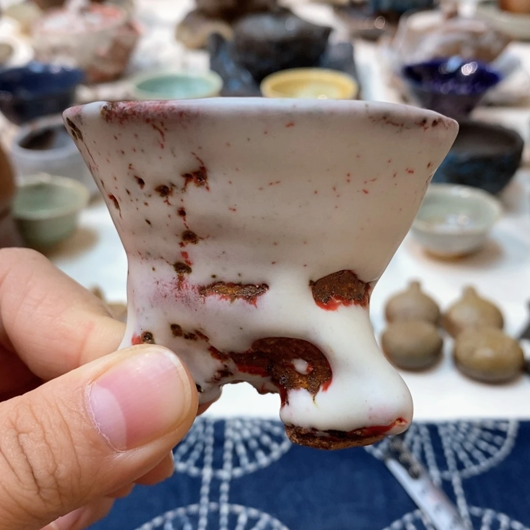 柴烧侘寂粗陶茶具