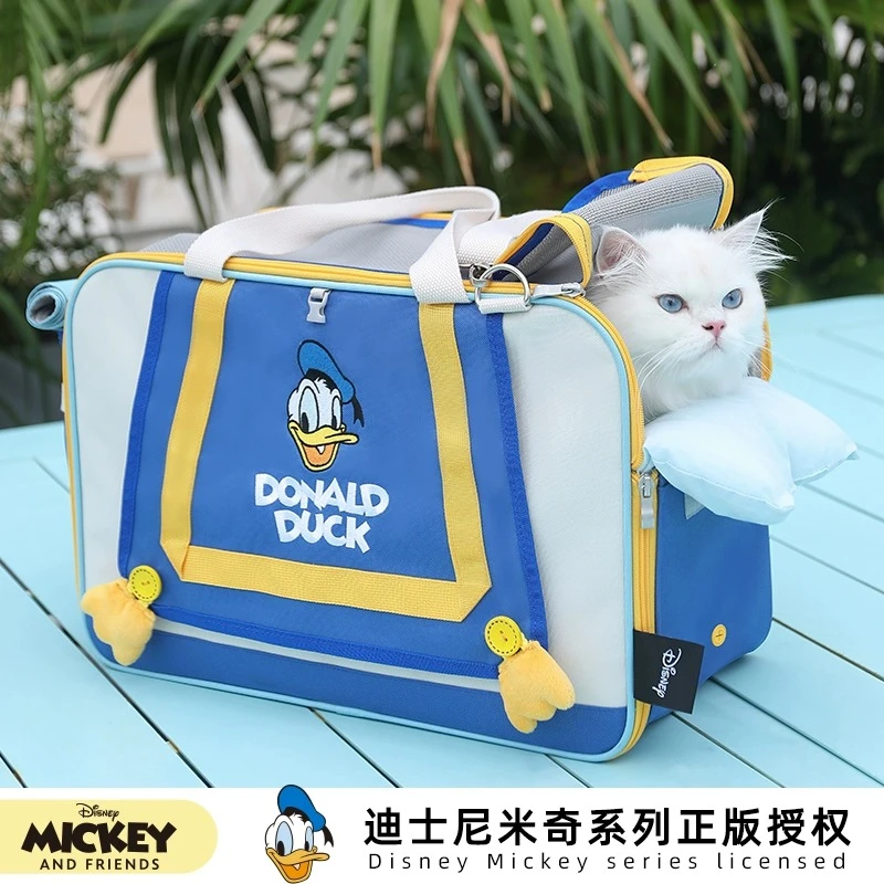 （直播）迪士尼米奇系列宠物唐老鸭手提斜挎包狗狗外出包大容量宠物